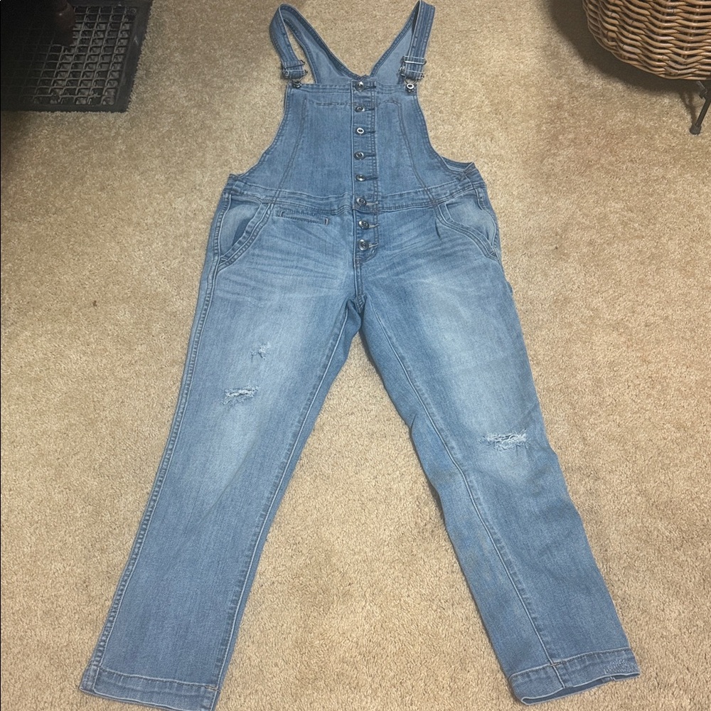 FP Movement by Free People Blue Denim Jumpsuit